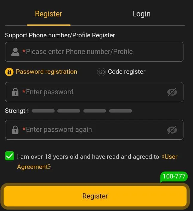 xp7777 game register