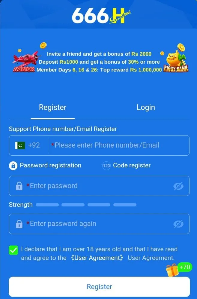 666 h game register