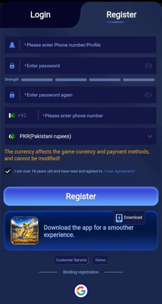 9k game register