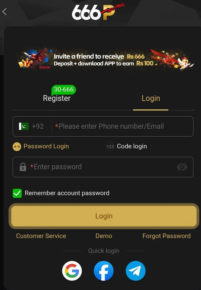 p666 game login